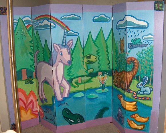 Fantasy forest scene