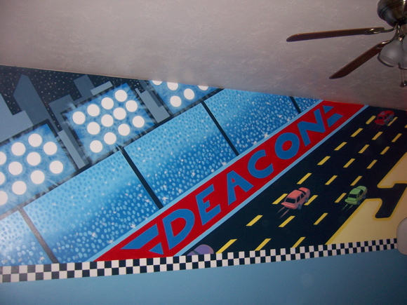 Race Track Mural