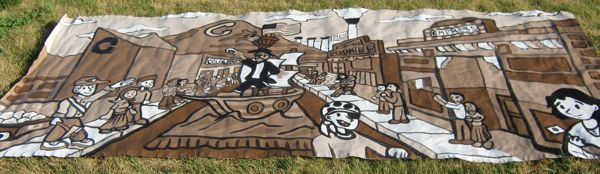 Mural uncorrected for perspective